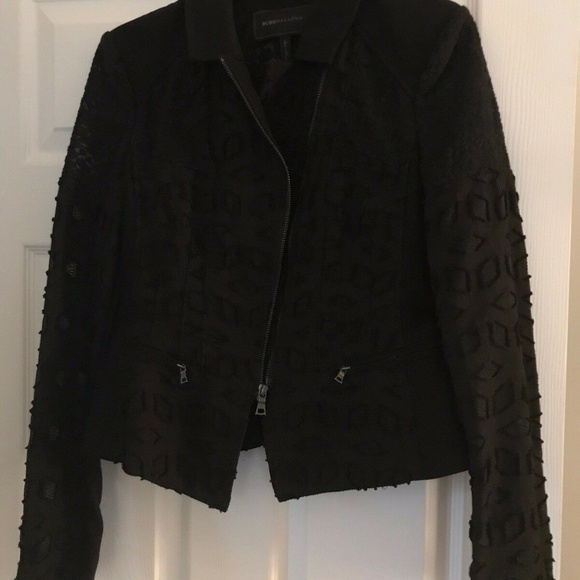 BCBGMAXAZRIA Black “BOE” Jacket Blazer Textured - Picture 4 of 4